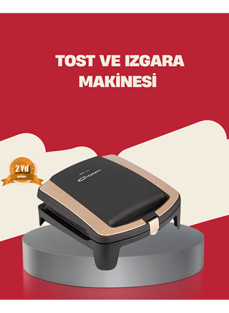Tost Makinesi Yapışmaz Plaka 1500 Watt Güçlü Performans