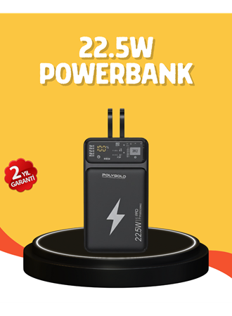 Powerbank 10000 mAh Dijital Göstergeli Taşınabilir