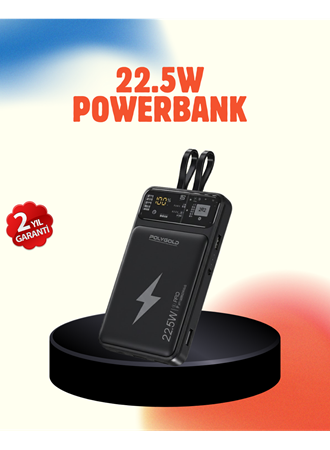 Mobil Powerbank 22.5W PD Destekli Hızlı Şarj