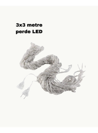 3x3 LED Işık Perdesi Şelale Model İç Dış Mekân Dekorasyonu