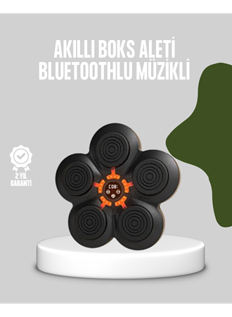 Akıllı Müzikli Boks Makinesi Bluetooth Bağlantılı Işıklı Hedefli Fitness Aleti