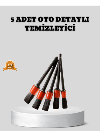 Araç Detay Temizlik Fırçası 5’li Set Çizmeyen Kıl Çok Yönlü Kullanım