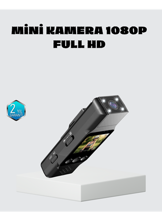 Mini Güvenlik Kamerası 1080P 3MP Fotoğraf 180° Ayarlanabilir Lens USB Şarjlı