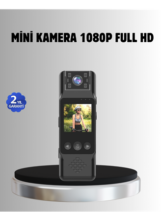 180° Döner Lensli Mini Kamera 1080P Full HD Hareket Algılama 1200mAh