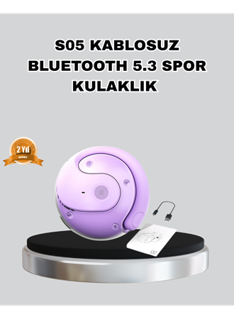 Bluetooth 5.3 S05 Kablosuz Kulaklık IPX4 Spor Uyumlu Suya Dayanıklı Stereo