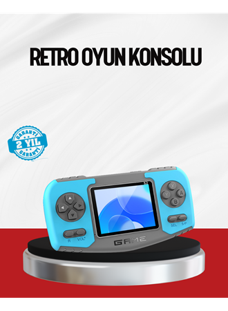 El Tipi Retro Oyun Konsolu Çocuklara Özel Portatif Oyun Makinesi