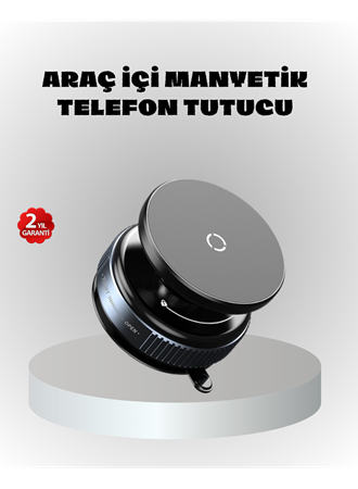 Mıknatıslı Araç Telefon Tutucu Vakum Teknolojili 360° Ayarlanabilir