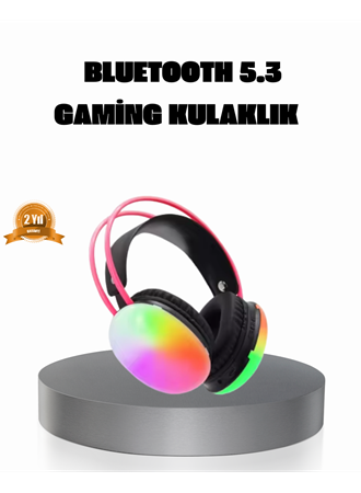 Ergonomik RGB Bluetooth Kulaklık 3D Ses