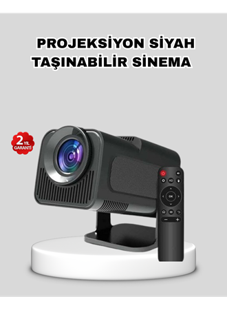 Akıllı Projeksiyon Cihazı HDMI USB Bağlantılı Taşınabilir Enerji Tasarruflu
