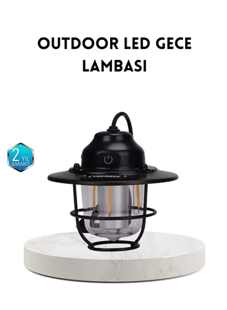 Outdoor Retro Kamp Işığı Uzun Ömürlü Pil Taşınabilir Suya Dayanıklı