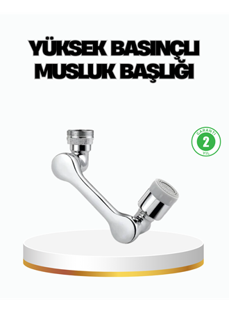 Üç Segmentli 1080 Derece Musluk Aparatı Esnek Döner Havalandırıcı Pratik Kullanım