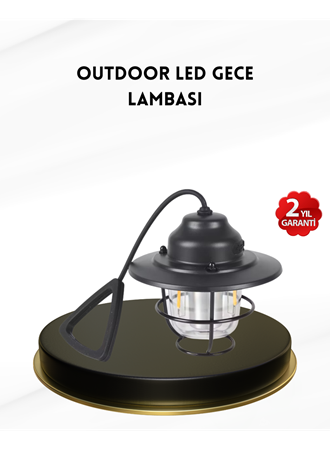 Taşınabilir Retro Çam Konisi Kamp Lambası Gece Işığı Su Geçirmez