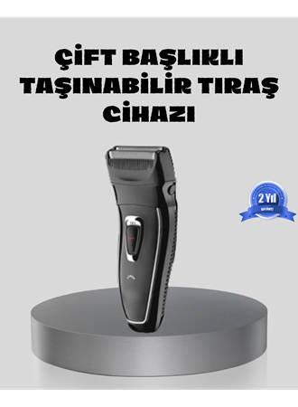 Erkek Tıraş Makinesi Kablosuz Kuru Tıraş Folyo Başlık Yıkanabilir Gövde