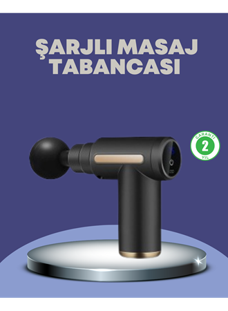 Sporcu Kas Masaj Tabancası 6 Kademe Güçlü Titreşim 4 Başlık Şarjlı Masaj Aleti