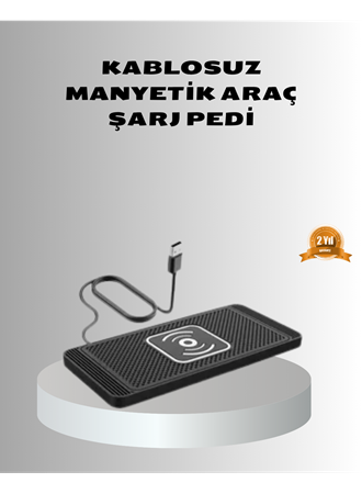 Manyetik Şarj Pedi 7.5W 10W 15W Hızlı Şarj Kaymaz Tabanlı