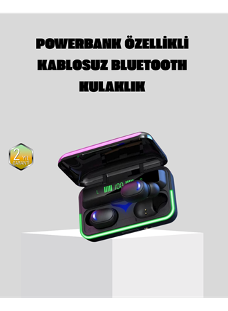 Kablosuz Oyuncu Kulaklığı Powerbank Şarj Kutulu RGB 5.1