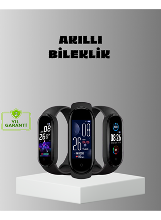 Akıllı Bileklik Adım Sayarlı Kalori Takipli Bildirim Uyumlu IP67
