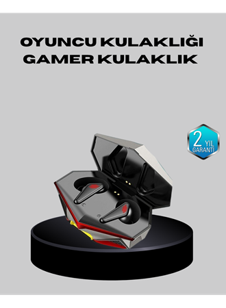 Bluetooth 5.0 Kablosuz Kulaklık LED Işıklı Silikonlu Tasarımlı