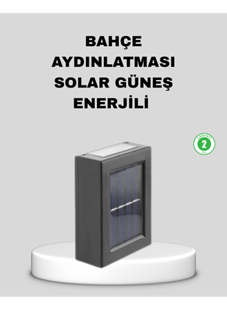 Solar Dış Mekan Aplik Su Geçirmez Dayanıklı LED Aydınlatmalı