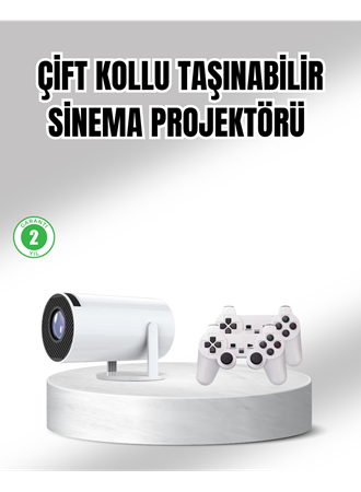 Projeksiyon Cihazı 4K Destekli Kablosuz Bağlantılı Bluetooth 5.0