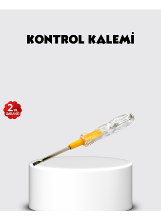 Neon Lambalı Elektrik Kontrol Kalemi Nikel Kaplama 110-220V