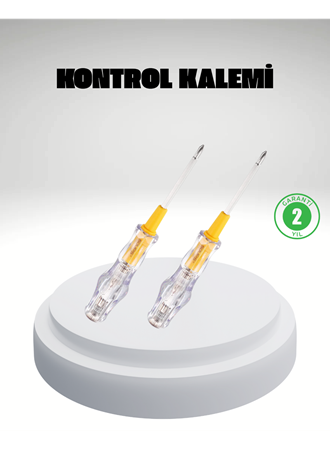 Elektrik Test Kalemi Neon Işıklı Nikel Kaplama 110-220V Dirençli