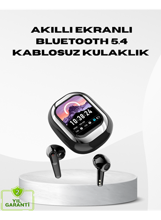 Akıllı Ekranlı Kablosuz Kulaklık – Gürültü Engelleme ve HD Ses Deneyimi