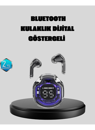 ENC Mikrofonlu Kablosuz Kulaklık Dokunmatik Kontrol ve LED Ekran Şarj Kutulu