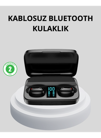 TWS Bluetooth Kulaklık 1800mAh Şarj Kutulu Dijital Ekranlı