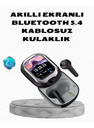 Aktif Gürültü Engelleme Özellikli Kablosuz Kulaklık – Akıllı Ekranlı Şarj Kutusu