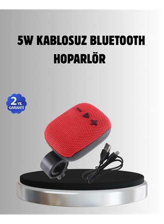 Taşınabilir Bluetooth Hoparlör – 5W Güçlü Ses, TWS ve FM Radyo Özellikli