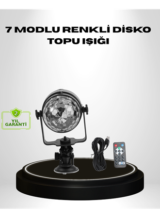 Ritme Duyarlı LED Disko Topu – Renkli Işık Gösterili Parti Lambası