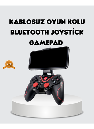 Bluetooth Gamepad Kablosuz Oyun Kumandası Tek Cihaz Destekli