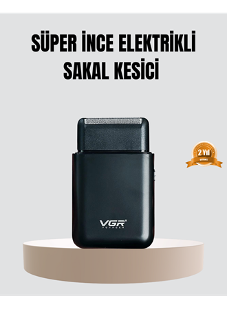 Kompakt Şarjlı Tıraş Makinesi Çift Yönlü Bıçaklı 45 Dakika Kullanım Süreli