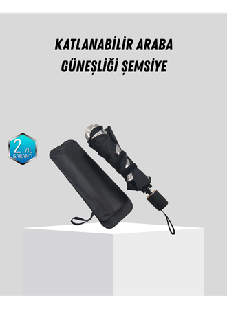 Ön Cam Güneşliği – Kalın Kumaş ve Cam Elyaf İskelet ile Maksimum UV Koruma