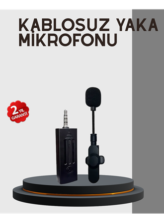 Kablosuz Profesyonel Mikrofon – 360° Ses Yakalama, 60 m Menzil, Gürültü Engelleyici
