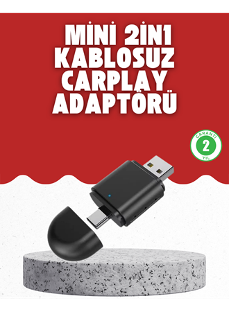 Kablosuz CarPlay Dönüştürücü – Akıllı Tak & Çalıştır Araç Adaptörü
