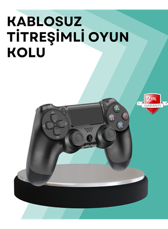 Kablosuz PS4 Oyun Kolu – Çift Titreşimli Motor, Uzun Pil Ömrü ve Hassas Kontrol