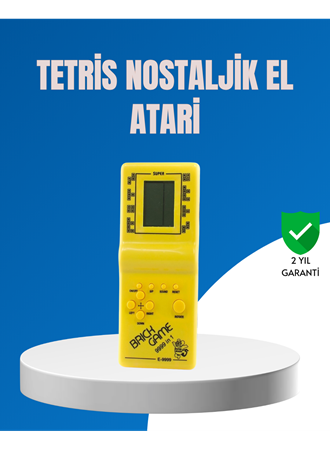 Mini Tetris El Aterisi – Taşınabilir Retro Oyun Konsolu, Pil ile Çalışan Klasik Model