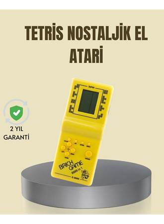 Taşınabilir Tetris Oyunu El Konsolu – Dayanıklı Plastik, Pil ile Çalışan Retro Oyun Aleti