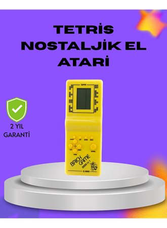 Klasik Tetris Oyunu El Konsolu – Taşınabilir Pil ile Çalışan Retro El Aterisi