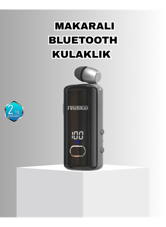 Bluetooth 5.3 Kablosuz Kulaklık Geri Çekilebilir Kablolu ve Ekranlı