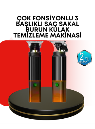 Erkekler İçin Şarjlı 3’ü 1 Arada Trimmer Seti – Güçlü Motor, Sessiz Çalışma