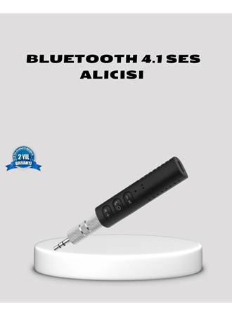 Bluetooth 4.1 Müzik Alıcısı 3.5mm Aux Girişli Mini Kablosuz Adaptör