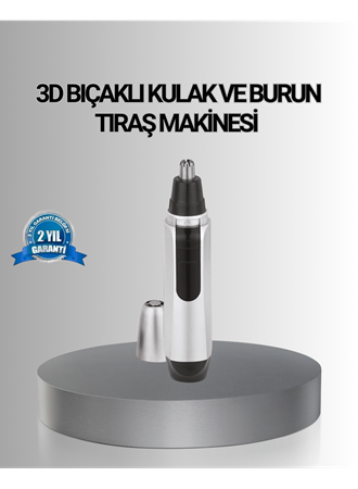 Kişisel Burun ve Kulak Tıraş Makinesi 3D Kavisli Bıçak ve Kompakt Tasarım