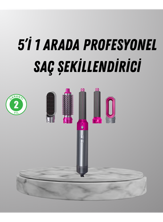 5’i 1 Arada Saç Şekillendirici Set Kuaför Düzeyinde Performans ve Ergonomik Tasarım