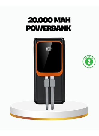 Powerbank 20000 mAh 22.5W Hızlı Şarjlı ve Kompakt Çoklu Kablo Çıkışlı