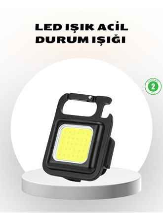 Süper Parlak 800 Lümen LED Fener – USB Şarjlı, 3 Işık Modlu, Mini Taşınabilir ve Anahtarlık Tipi