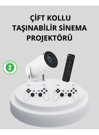 Wi-Fi 6 ve Bluetooth 5.0 Destekli 4K Akıllı Projeksiyon Cihazı