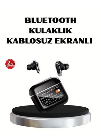 ANC Teknolojili Kablosuz Bluetooth Kulaklık – Dokunmatik, Dijital Göstergeli, Yüksek Ses Kalitesi